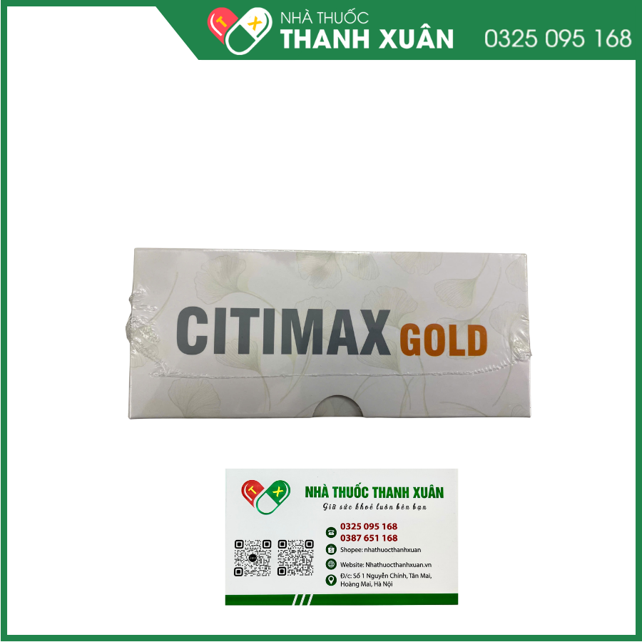 Citimax Gold hỗ trợ hoạt huyết, tăng cường tuần hoàn máu não, giảm các triệu chứng hoa mắt, chóng mặt, mất ngủ, suy giảm trí nhớ